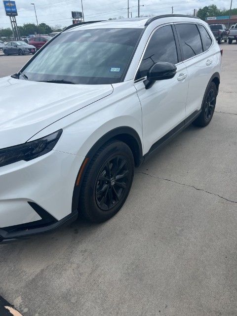 White 2025 Honda CR-V Hybrid Sport FWD SUV / Crossover Front-Wheel Drive Continuously Variable Transmission