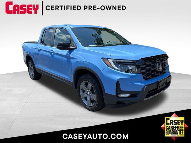 Diffused Sky Pearl 2024 Honda Ridgeline Pickup Truck All-Wheel Drive 9-Speed Automatic