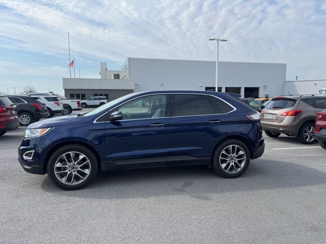 Kona Blue Metallic 2016 Ford Edge Titanium SUV / Crossover Front-Wheel Drive 6-Speed Automatic