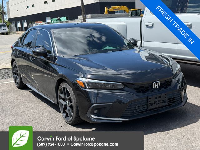 Crystal Black Pearl 2024 Honda Civic Hatchback Hatchback Front-Wheel Drive Continuously Variable Transmission