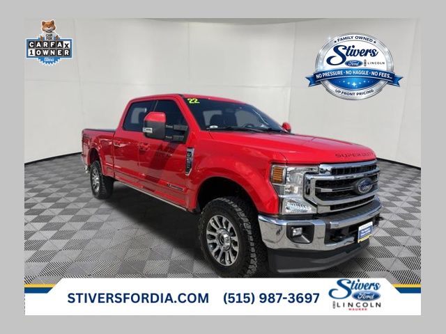 Race Red 2022 Ford F-250 Super Duty Pickup Truck Four-Wheel Drive Automatic