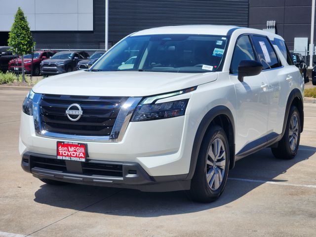 2025 Nissan Pathfinder S White at Bayway Cadillac of The Woodlands