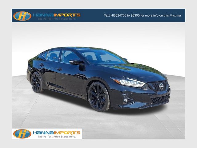 Super Black 2023 Nissan Maxima Sedan Front-Wheel Drive Continuously Variable Transmission