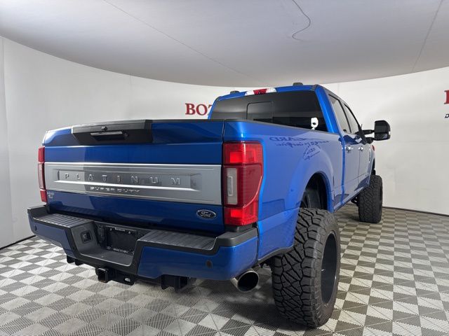 2020 Blue Ford F-250SD Platinum 4X4 Truck