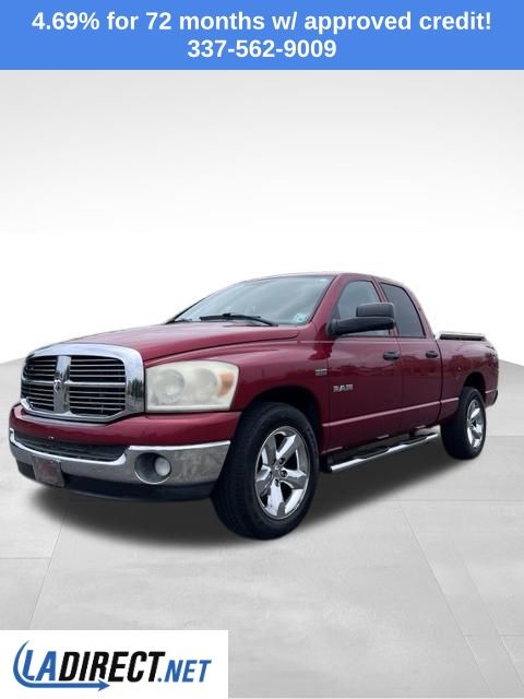 Inferno Red Crystal 2008 Dodge RAM 1500 Pickup Truck Rear-Wheel Drive 5-Speed Automatic