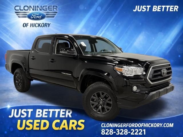 Black 2023 Toyota Tacoma SR5 V6 Double Cab RWD Pickup Truck 4X2 6-Speed Automatic