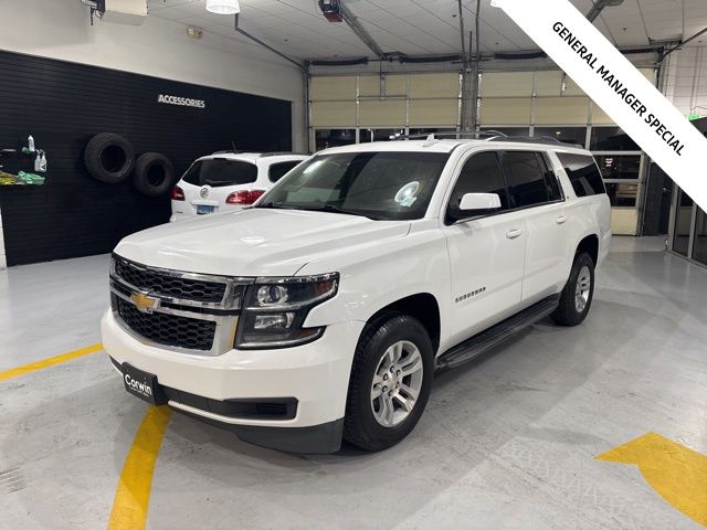 Summit White 2017 Chevrolet Suburban 1500 LT 4WD SUV / Crossover Four-Wheel Drive 6-Speed Automatic Overdrive