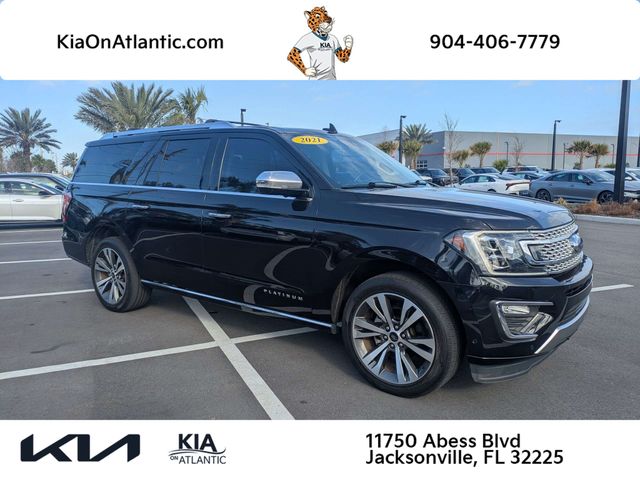 Black Metallic 2021 Ford Expedition MAX Platinum RWD SUV / Crossover 4X2 Automatic
