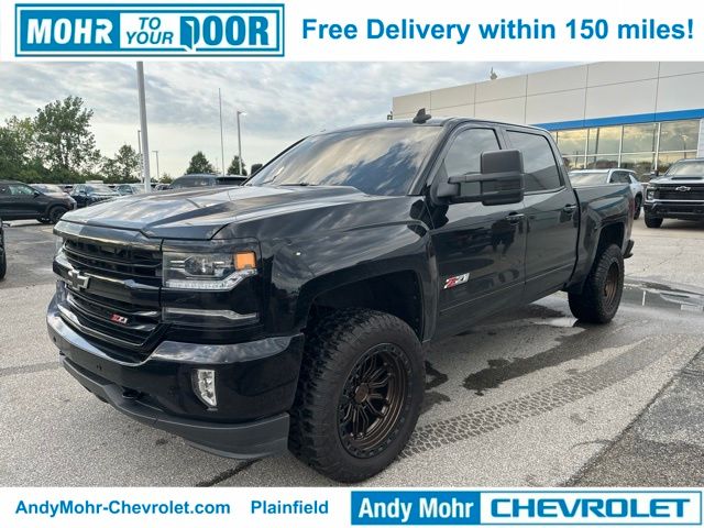 Black 2018 Chevrolet Silverado 1500 Pickup Truck Four-Wheel Drive 8-Speed Automatic Overdrive