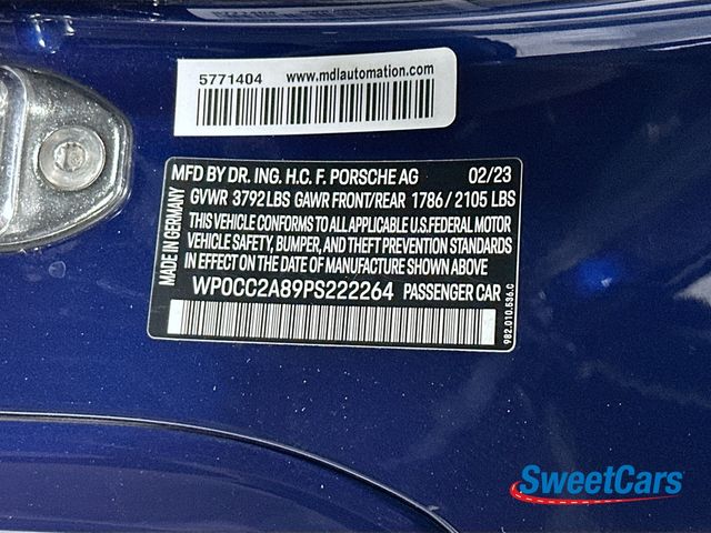 2023 Porsche 718 Spyder
