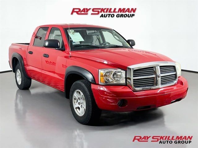 Flame Red 2007 Dodge Dakota Pickup Truck Four-Wheel Drive 4-Speed Automatic