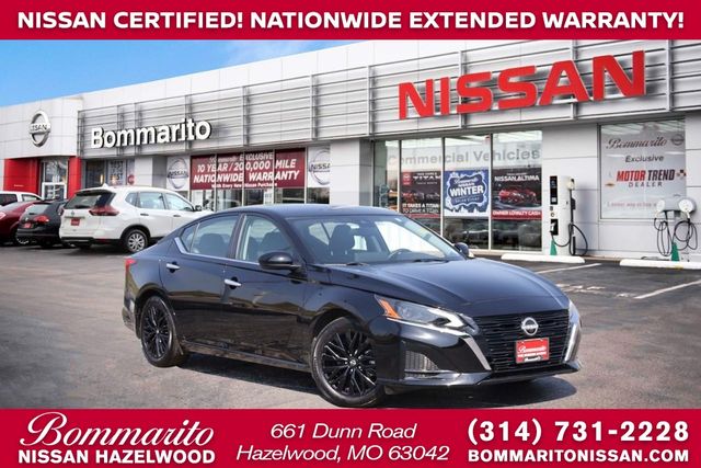 Super Black 2025 Nissan Altima Sedan Front-Wheel Drive Continuously Variable Transmission