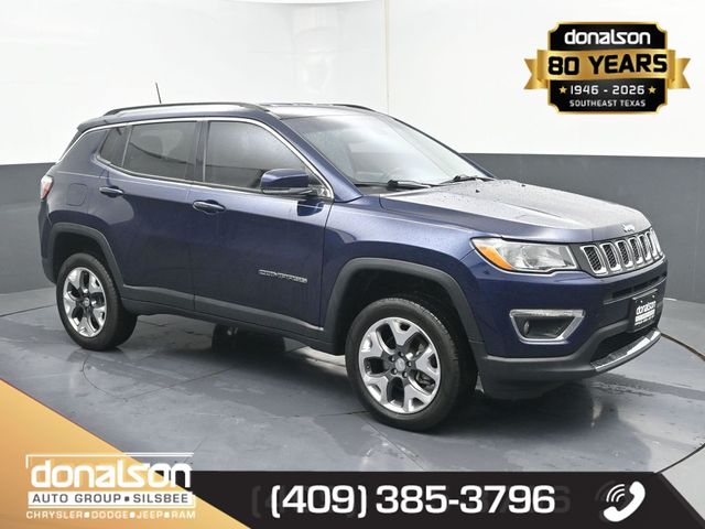 Jazz Blue Pearl 2019 Jeep Compass Limited 4WD SUV / Crossover Four-Wheel Drive 9-Speed Automatic