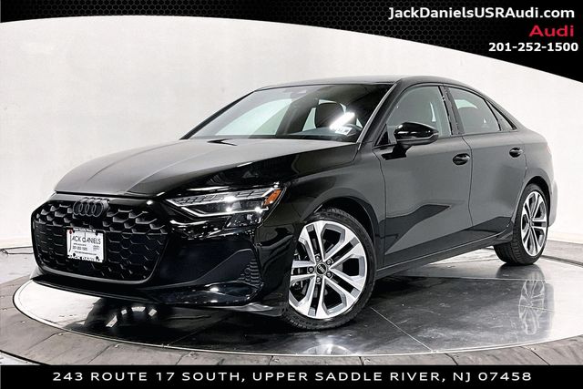 Black Metallic 2025 Audi A3 Sedan All-Wheel Drive 7-Speed Automatic
