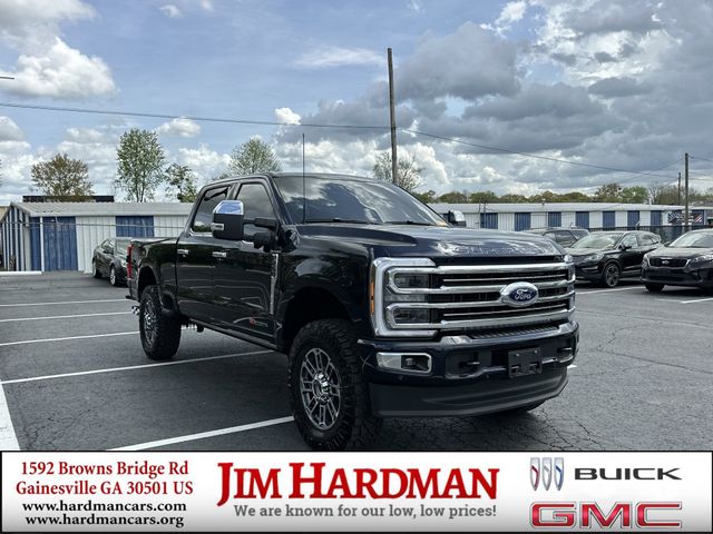 Blue Metallic 2025 Ford F-250 Super Duty Platinum Crew Cab 4WD Pickup Truck Four-Wheel Drive Automatic