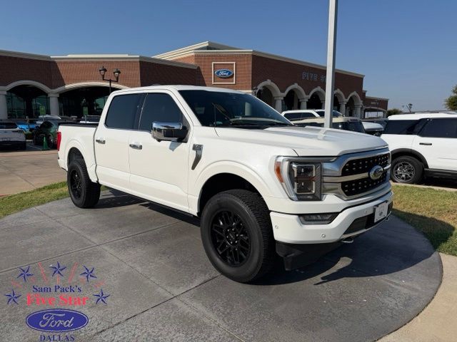 White Metallic 2022 Ford F-150 Pickup Truck Four-Wheel Drive Automatic