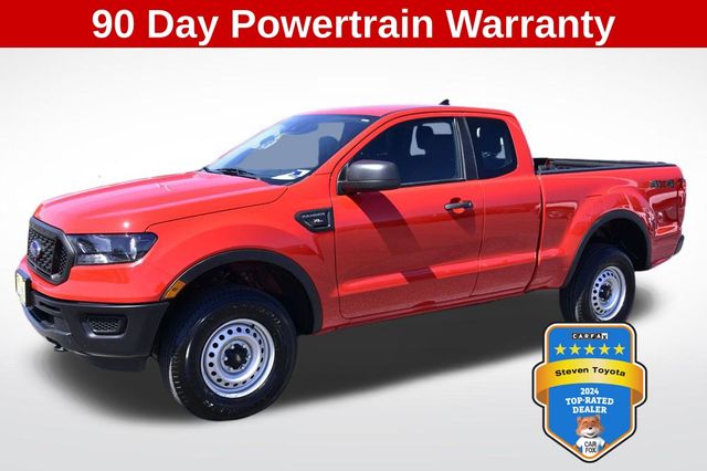 Race Red 2023 Ford Ranger XL SuperCab 4WD Pickup Truck Four-Wheel Drive Automatic