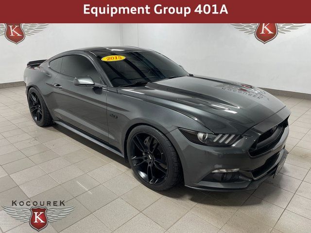 Gray (Magnetic Metallic) 2015 Ford Mustang Coupe Rear-Wheel Drive 6-Speed Manual