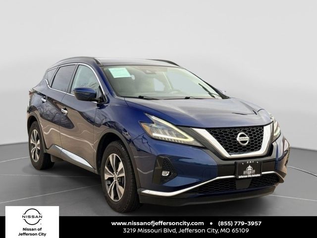 Deep Blue Pearl 2022 Nissan Murano SV AWD SUV / Crossover All-Wheel Drive Continuously Variable Transmission
