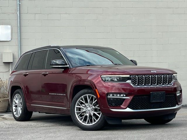 Velvet Red Pearlcoat 2022 Jeep Grand Cherokee SUV / Crossover Four-Wheel Drive 8-Speed Automatic