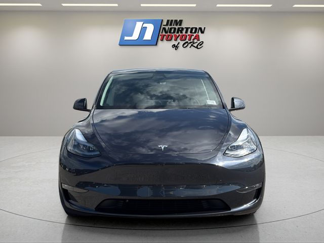 Certified 2025 Tesla Model Y Long Range with VIN 7SAYGDEEXSF287428 for sale in Oklahoma City, OK
