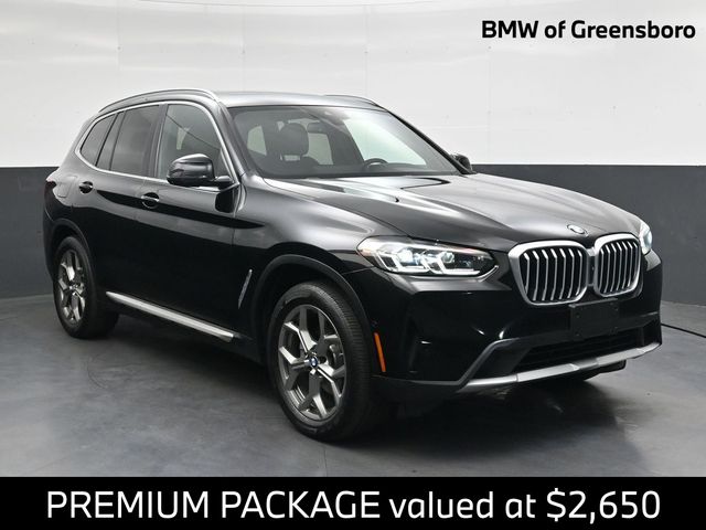 Jet Black 2023 BMW X3 SUV / Crossover All-Wheel Drive 8-Speed Automatic