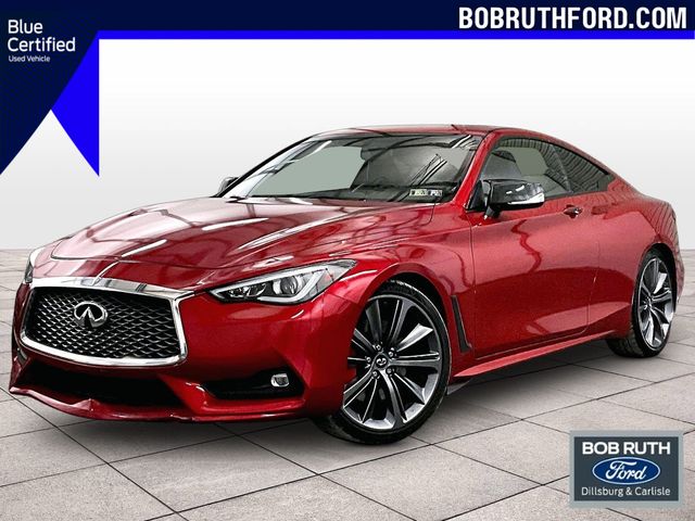 2018 INFINITI Q60 Red Sport 400 Red at Phil Fitts Ford