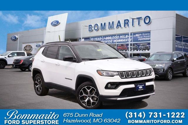 Bright White Clearcoat 2025 Jeep Compass SUV / Crossover Four-Wheel Drive 8-Speed Automatic