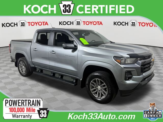 Sterling Gray Metallic 2024 Chevrolet Colorado LT Crew Cab 4WD Pickup Truck Four-Wheel Drive 8-Speed Automatic