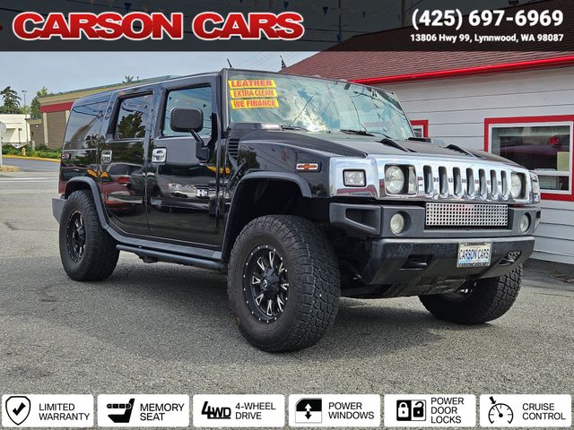 2003 Black Hummer H2 for Sale In Lynnwood WA - Everett WA - Seattle WA at Carson Cars Stock 34628 VIN 5GRGN23UX3H121049