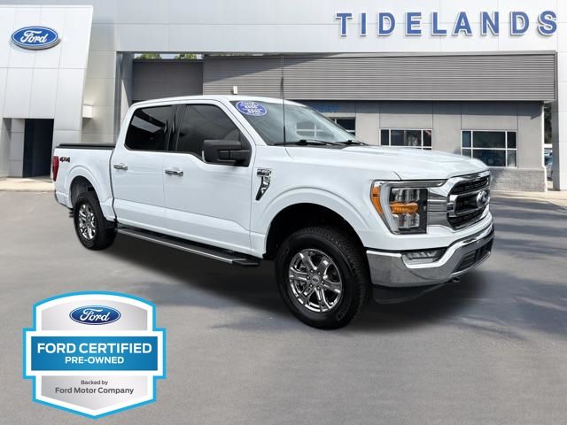 Oxford White 2023 Ford F-150 XLT SuperCrew 4WD Pickup Truck Four-Wheel Drive Automatic
