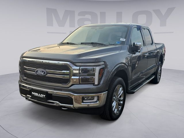 Gray Metallic 2024 Ford F-150 Lariat SuperCrew 4WD Pickup Truck Four-Wheel Drive Automatic