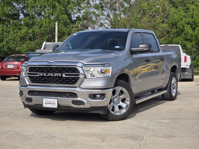 Billet Silver Metallic Clearcoat 2024 RAM 1500 Big Horn Crew Cab RWD Pickup Truck 4X2 8-Speed Automatic