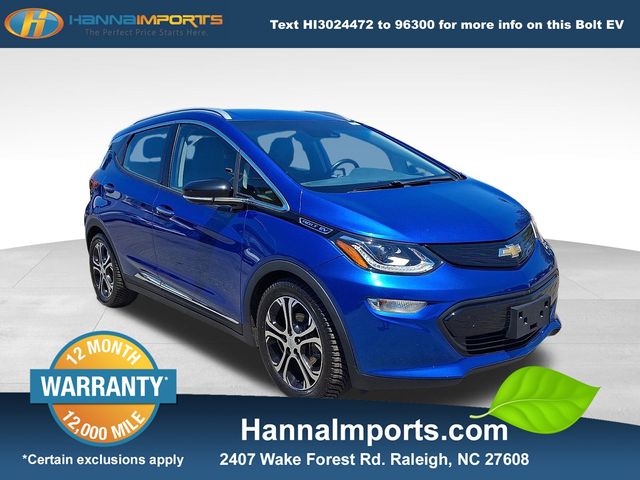 Kinetic Blue Metallic 2020 Chevrolet Bolt EV Premier FWD Wagon Front-Wheel Drive 1-Speed Automatic