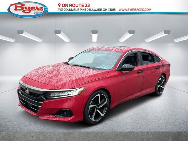 San Marino Red 2021 Honda Accord Sedan Front-Wheel Drive Automatic