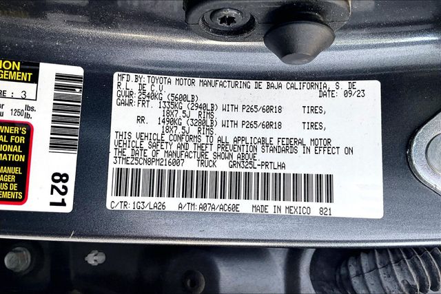 Used 2023 Toyota Tacoma Limited 4D Double Cab
