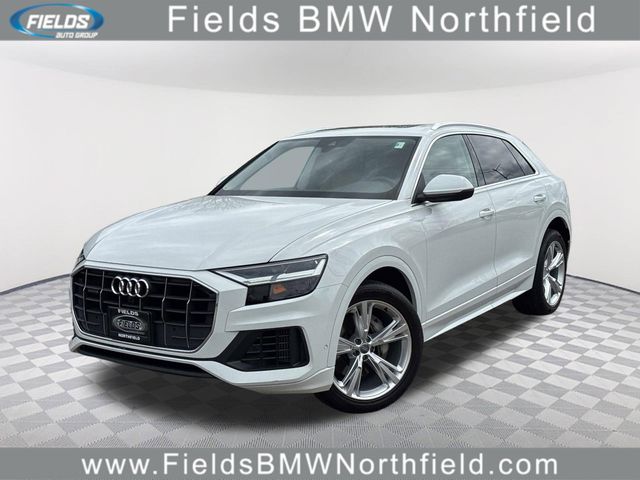 Carrara White 2019 Audi Q8 quattro Premium Plus 55 TFSI SUV / Crossover All-Wheel Drive 8-Speed Automatic