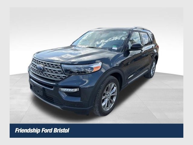 Stone Blue Metallic 2023 Ford Explorer Limited AWD SUV / Crossover All-Wheel Drive Automatic