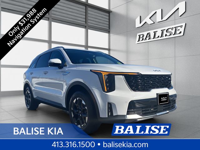 Glacial White Pearl 2025 Kia Sorento S AWD SUV / Crossover All-Wheel Drive 8-Speed Automatic