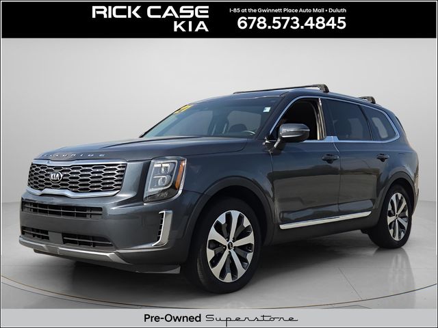 Gravity Gray 2021 Kia Telluride EX FWD SUV / Crossover Front-Wheel Drive 8-Speed Automatic