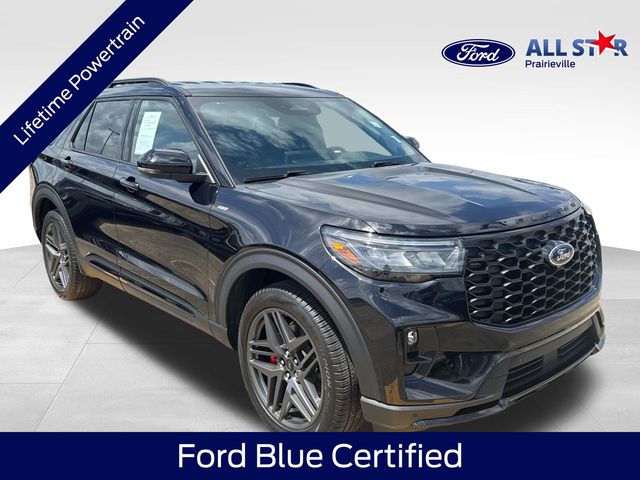 Black Metallic 2025 Ford Explorer ST-Line AWD SUV / Crossover All-Wheel Drive Automatic