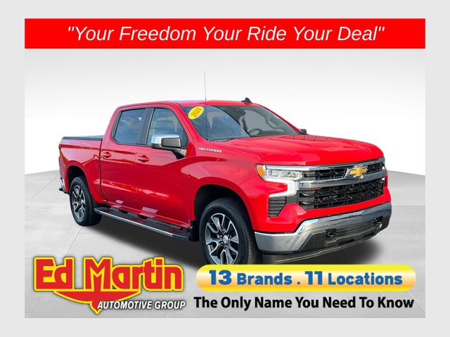 Red 2024 Chevrolet Silverado 1500 Pickup Truck Four-Wheel Drive Automatic