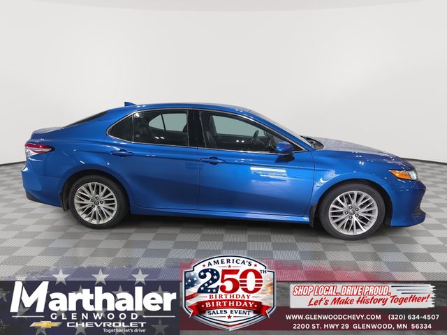 Blue Streak Metallic 2020 Toyota Camry Sedan All-Wheel Drive 8-Speed Automatic