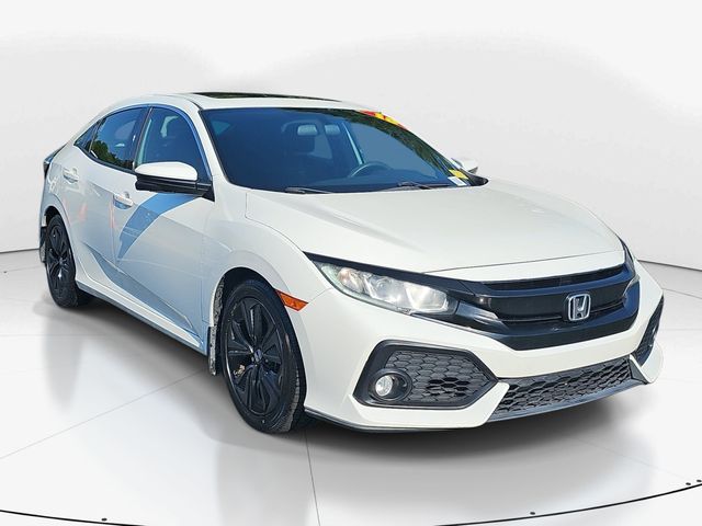 White Orchid Pearl 2018 Honda Civic Hatchback Hatchback Front-Wheel Drive Continuously Variable Transmission