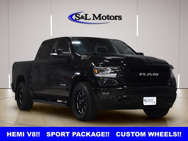 Black Forest Green Pearlcoat 2019 RAM 1500 Big Horn Crew Cab 4WD Pickup Truck Four-Wheel Drive 8-Speed Automatic