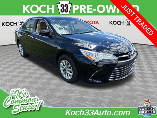 Midnight Black Metallic 2016 Toyota Camry LE Sedan Front-Wheel Drive 6-Speed Automatic