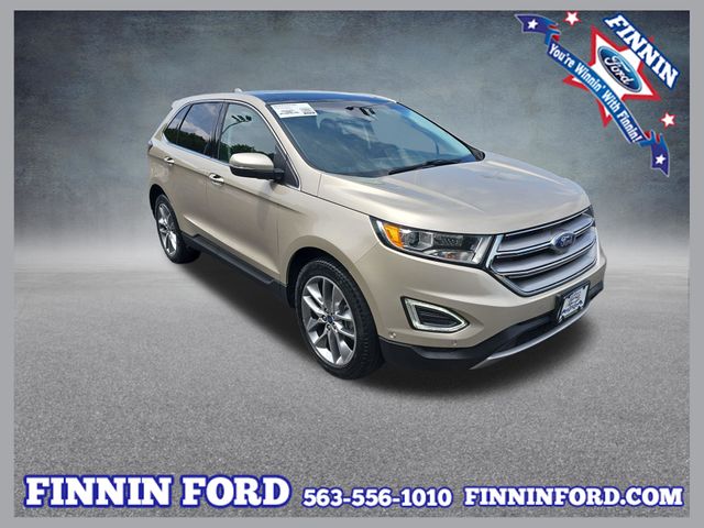 White Gold Metallic 2018 Ford Edge SUV / Crossover All-Wheel Drive 6-Speed Automatic
