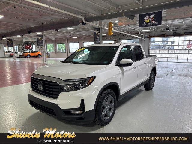 Platinum White Pearl 2023 Honda Ridgeline RTL AWD Pickup Truck All-Wheel Drive 9-Speed Automatic