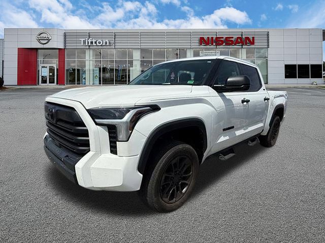 White 2022 Toyota Tundra SR5 CrewMax Cab 4WD Pickup Truck Four-Wheel Drive Automatic