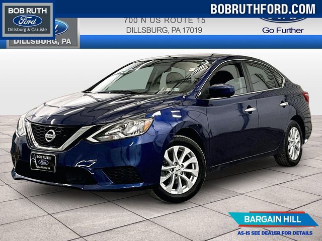 2019 Nissan Sentra SV Blue at Subaru and VW of Moon Township